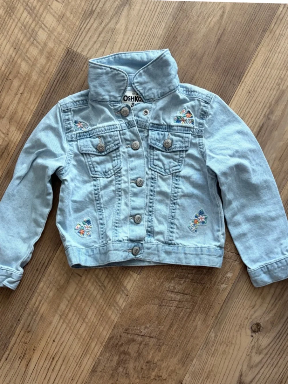 Oshkosh B’Gosh Floral Embroidered Jean Jacket